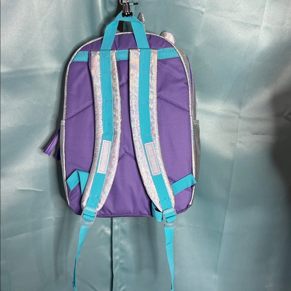 NWT Fuzzy Unicorn Rainbow Backpack Girl’s Back to School Fun - Picture 4 of 8